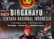 DKD Garda Prabowo Provinsi Riau Ucapkan Selamat Hari TNI ke-80, Apresiasi Peran TNI Sebagai Garda Terdepan Bangsa