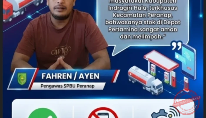 Stok BBM di SPBU 14.293.651 Peranap Dipastikan Aman, Masyarakat Diimbau Tidak Termakan Hoaks